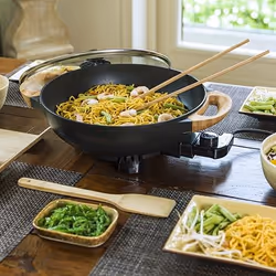 Bestron AEW100AS wok elettrico 5 L Nero 1500 W - Vista aggiuntiva 4