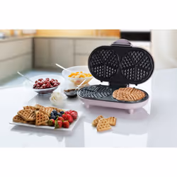 Bestron ADWM1000P piastra per waffle 10 waffle 1000 W Rosa - Vista aggiuntiva 5