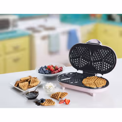 Bestron ADWM1000P piastra per waffle 10 waffle 1000 W Rosa - Vista aggiuntiva 6