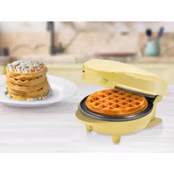 Bestron AMW500V piastra per waffle 1 waffle 550 W Giallo - Vista aggiuntiva 5