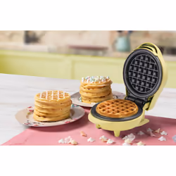 Bestron AMW500V piastra per waffle 1 waffle 550 W Giallo - Vista aggiuntiva 6