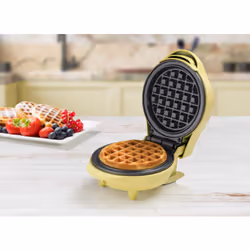 Bestron AMW500V piastra per waffle 1 waffle 550 W Giallo - Vista aggiuntiva 8