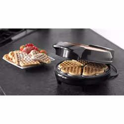 Bestron AWM700CO piastra per waffle 5 waffle 700 W Nero, Rame - Vista aggiuntiva 4
