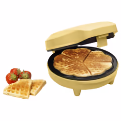 Bestron ASW217V piastra per waffle 5 waffle Giallo - Vista aggiuntiva 4