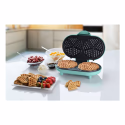 Bestron ADWM1000M piastra per waffle 2 waffle 1200 W Colore menta - Vista aggiuntiva 4