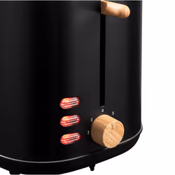 Bestron ATO850BW tostapane 7 2 fetta/e 800 W Nero, Legno - Vista aggiuntiva 6