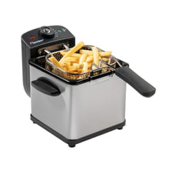 Friggitrice - vasca smaltata estraibile - acciaio inox - 1,2 l - 1000 w - AF100S Bestron