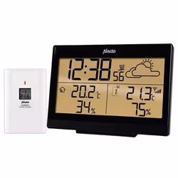 Alecto WS-2300, Nero, Bianco, Termometro da interno, Termometro da esterno, Termometro, Termometro, F, °C, 50 m