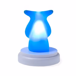 Alecto Naughty Cow luce da notte per bambino Blu, Bianco LED