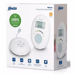 Alecto DBX120 babyfono Babyfono digitale 2 canali Bianco, Blu - Vista aggiuntiva 7