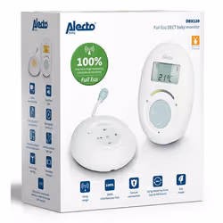 Alecto DBX120 babyfono Babyfono digitale 2 canali Bianco, Blu - Vista aggiuntiva 8