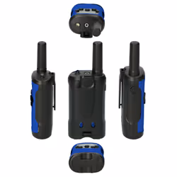 Alecto FR175BW ricetrasmittente 8 canali 446 MHz Nero, Blu - Vista aggiuntiva 5