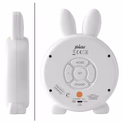 Alecto BC100BUNNY sveglia Sveglia digitale Bianco - Vista aggiuntiva 4