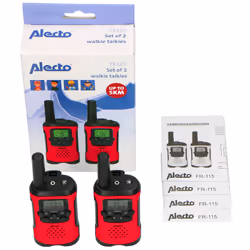 Alecto FR115RD ricetrasmittente 8 canali 446 MHz Nero, Rosso - Vista aggiuntiva 6