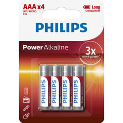 Philips Power Alkaline Batteria LR03P4B/10
