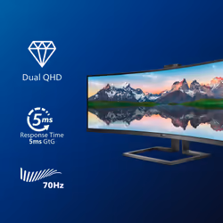 Philips P Line Display LCD curvo in 32:9 SuperWide 499P9H/00 - Vista aggiuntiva 4