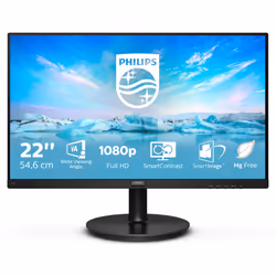 Philips V Line 220V8/00 LED display 54,6 cm (21.5") 1920 x 1080 Pixel Full HD Nero
