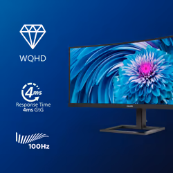 Philips E Line 346E2CUAE/00 34" Wide Quad HD+ LCD Nero - Vista aggiuntiva 6