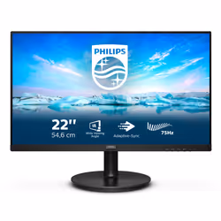 Philips V Line 221V8LD/00 21.5" Full HD LCD Nero - Vista aggiuntiva 2