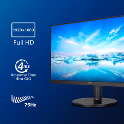 Philips V Line 271V8LA/00 LED display 27" Full HD Nero - Vista aggiuntiva 4