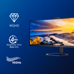 Philips 5000 series 34E1C5600HE/00 LED display 34" 4K Ultra HD Nero - Vista aggiuntiva 5