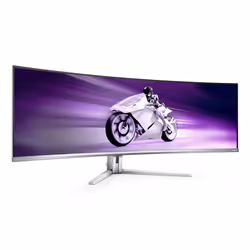 Philips Evnia 8000 49M2C8900L/00 48.9" Dual QHD QD-OLED Bianco - Vista aggiuntiva 4