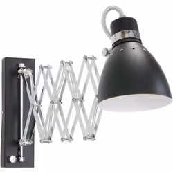 La lampada da parete industriale nera della serie Spring di Steinhauer ha un design robusto e senza tempo. Questa lampada da ...