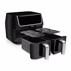Petra FR-6970 friggitrice Doppia 9 L Indipendente 1800 W Friggitrice ad aria calda Nero, Argento - Vista aggiuntiva 4