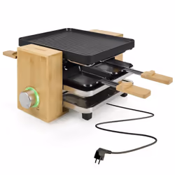 Princess 162950 griglia per raclette 4 persona(e) 800 W Nero, Legno - Vista aggiuntiva 5