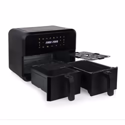 Princess 01.182068.01.001 friggitrice Doppia 8 L Indipendente 2400 W Friggitrice ad aria calda Nero - Vista aggiuntiva 4