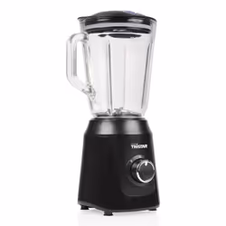 Tristar BL-4482, Frullatore per cottura, 1 L, Funzione PULSE, Tritaghiaccio, 350 W, Nero, Trasparente