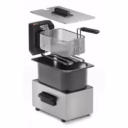 Tristar FR-9334 friggitrice Singolo 3 L Indipendente 2000 W Argento - Vista aggiuntiva 5