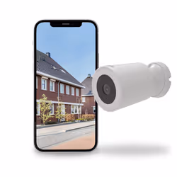 Calex 5501000600, Telecamera di sicurezza IP, Esterno, Wireless, Parete, Bianco, Pallottola (forma)