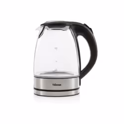 Tristar WK-3377 Bollitore in vetro con LED, 1,7 L, 2200 W, Nero, Acciaio inox, Trasparente, Vetro, Plastica, Acciaio inox, In ...