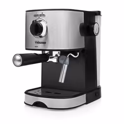 Tristar CM-2275 Macchina Caffè Espresso, Macchina per espresso, 1,2 L, Caffè macinato, 850 W, Nero, Acciaio inox