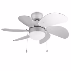 Tristar VE-5810 Ventilatore a soffitto, Ventilatore domestico con pale, Argento, Soffitto, Metallo, 45,2 dB, 240 Giri/min