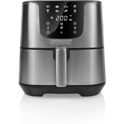 Princess - Digital Aerofryer Deluxe xxl con 5.5 litri – 62,2% di Consumo Energetico in Meno – 1700 w – 8 Programmi – Acciaio Inox – Senza Olio –