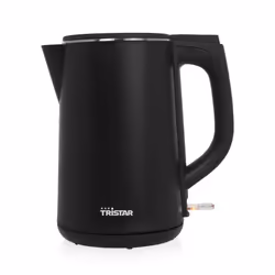 Tristar WK-3404 Bollitore Cool Touch, 1,5 L, 2200 W, Nero, Plastica, Acciaio inox, Arresto di sicurezza contro il surriscalda ...