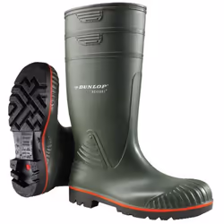 Stivale Dunlop Acifort Full Safety S5 con puntale e lamina intercalare in acciaio. Parte anteriore rinforzata Suola esterna s ...
