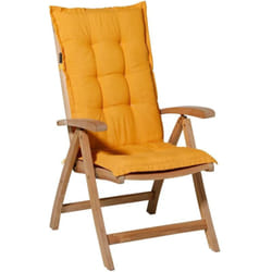 Madison - Cuscino Sedia Schienale Basso Panama 123x50 cm Dorato