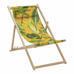 MADISON CHILO258 sedia a sdraio Giallo Cotone, Poliestere