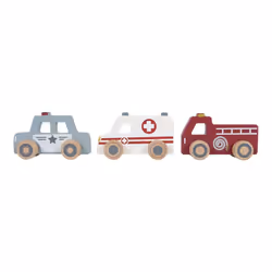Little Dutch Emergency services, Veicolo con personaggio, Emergency services, 1 anno/i, Pannello di fibra a media densità (MD ...