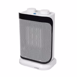 Eurom Sub-heat 1500, Riscaldatore ambiente elettrico con ventilatore, Ceramica, Interno, Pavimento, Bianco, Metallo, Plastica