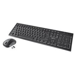 Trust Nola Wireless Keyboard with mouse tastiera Mouse incluso RF Wireless Nero