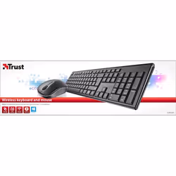 Trust Nola Wireless Keyboard with mouse tastiera Mouse incluso RF Wireless Nero
