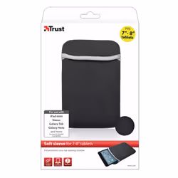 Trust Soft Sleeve f 7” Custodia a tasca Nero