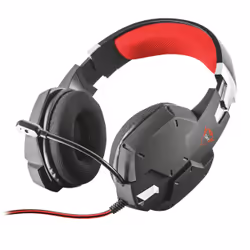 Trust GXT 322 Auricolare Cablato A Padiglione Gaming Nero, Rosso - Vista aggiuntiva 2