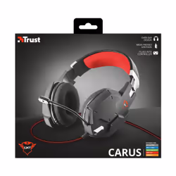 Trust GXT 322 Auricolare Cablato A Padiglione Gaming Nero, Rosso - Vista aggiuntiva 7