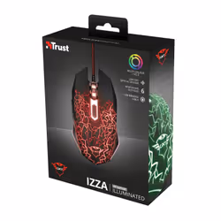 Trust GXT 105 mouse Gaming Ambidestro USB tipo A 2400 DPI - Vista aggiuntiva 4