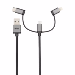 Trust 22693 cavo USB USB 2.0 1 m USB A Micro-USB B Nero, Argento - Vista aggiuntiva 4